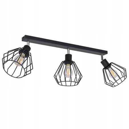 DESIGN LAMPA WISZĄCA ŻYRANDOL METAL PLAFON DIAMENT