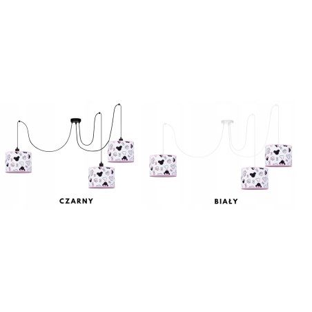 DZIECIĘCA LAMPA SUFITOWA WISZĄCA SPIDER PAJĄK 3 I 5 PUNKTOWY