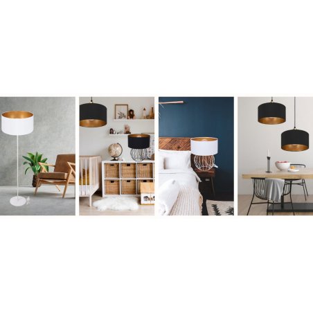 DUŻY ABAŻUR KLOSZ WALEC DO LAMPY WISZĄCEJ STOJĄCEJ 40 CM LUSTRO