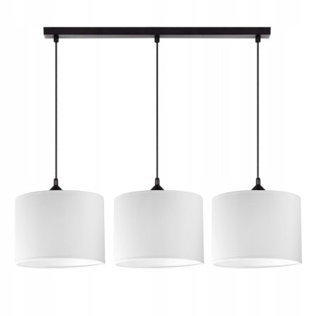 LAMPA SUFITOWA WISZĄCA ŻYRANDOL ZWIS DO SALONU E27 ABAZUR BIAŁY