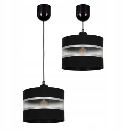 NOWOCZESNA LAMPA SUFITOWA WISZĄCA ABAŻUR ZWIS PASY