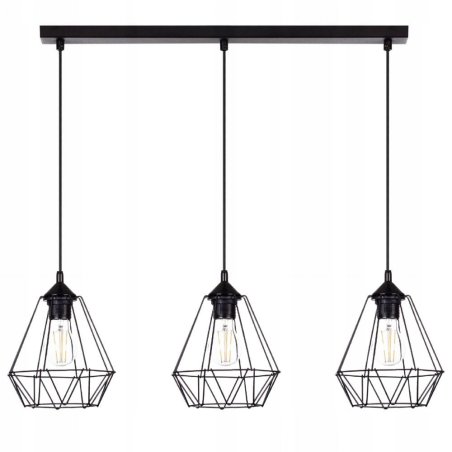 WISZĄCA NOWOCZESNA LAMPA SUFITOWA DIAMENT LOFT LED E27