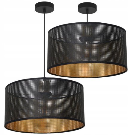 DESIGN LAMPA SUFITOWA WISZĄCA ABAŻUR DZIURKI 40CM