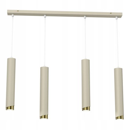 LAMPA SUFITOWA WISZĄCA TUBY METAL GU10 LOFT SPOT BIAŁY  BEŻOWY SOPEL WARIANTY 3-PKT i 4-PKT