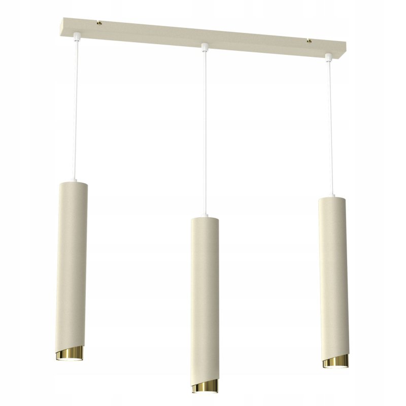 LAMPA SUFITOWA WISZĄCA TUBY METAL GU10 LOFT SPOT BIAŁY  BEŻOWY SOPEL WARIANTY 3-PKT i 4-PKT