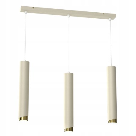 LAMPA SUFITOWA WISZĄCA TUBY METAL GU10 LOFT SPOT BIAŁY  BEŻOWY SOPEL WARIANTY 3-PKT i 4-PKT