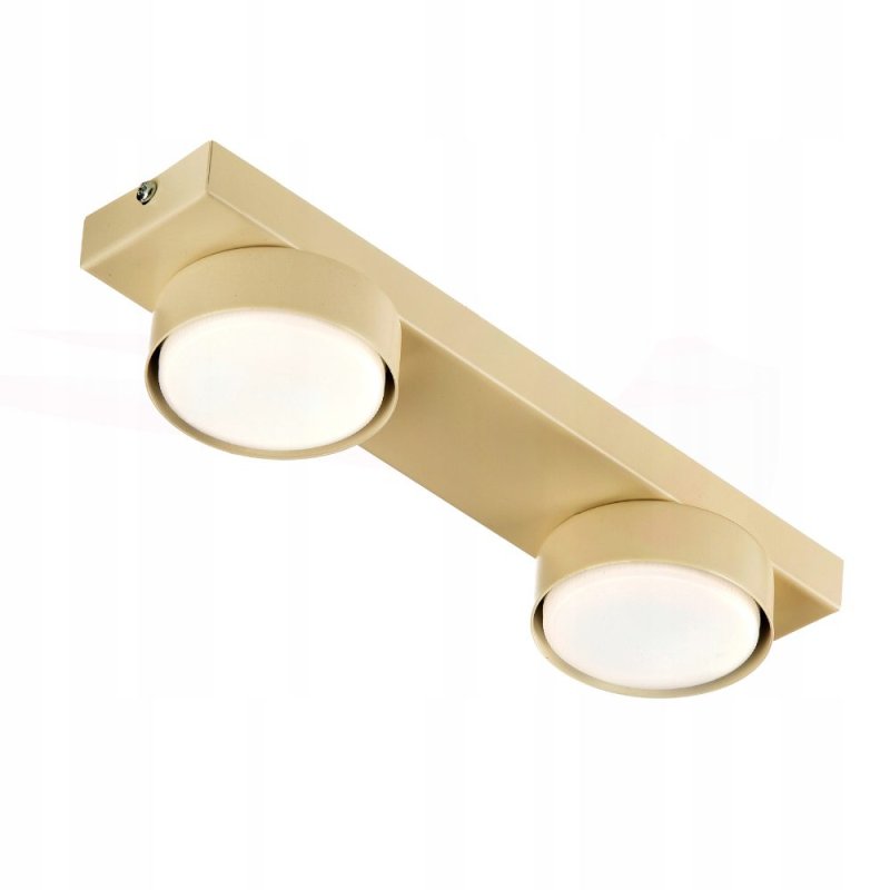 LAMPA DO SALONU SUFITOWA PLAFON LED LOFT GX53 ECRU BEŻ