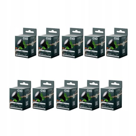 ŻARÓWKA LED GU10 520 LM 6,5W DW NEUTRALNE ŚWIATŁO CZARNA ZESTAW 10 SZTUK