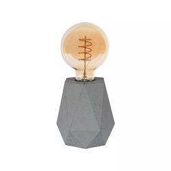 Lampa Stołowa Beton Diament Szary