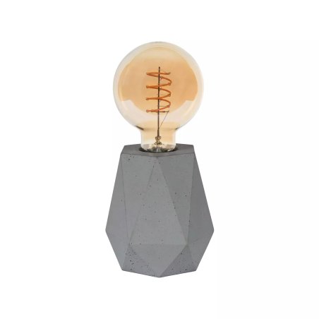Lampa Stołowa Beton Diament Szary