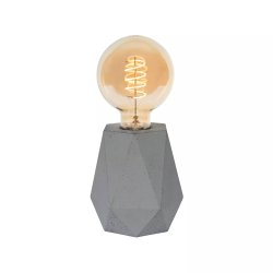 Lampa Stołowa Beton Diament Szary