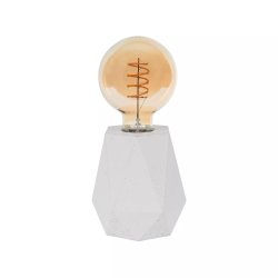 Lampa Stołowa Beton Diament Biały