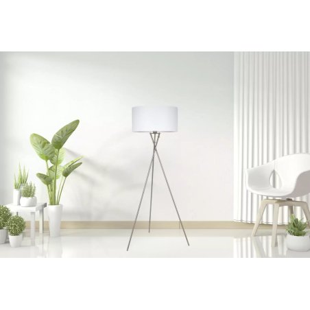 Lampa Podłogowa Hugo E27 Satyna Lampa Podłogowa Hugo E27 Satyna