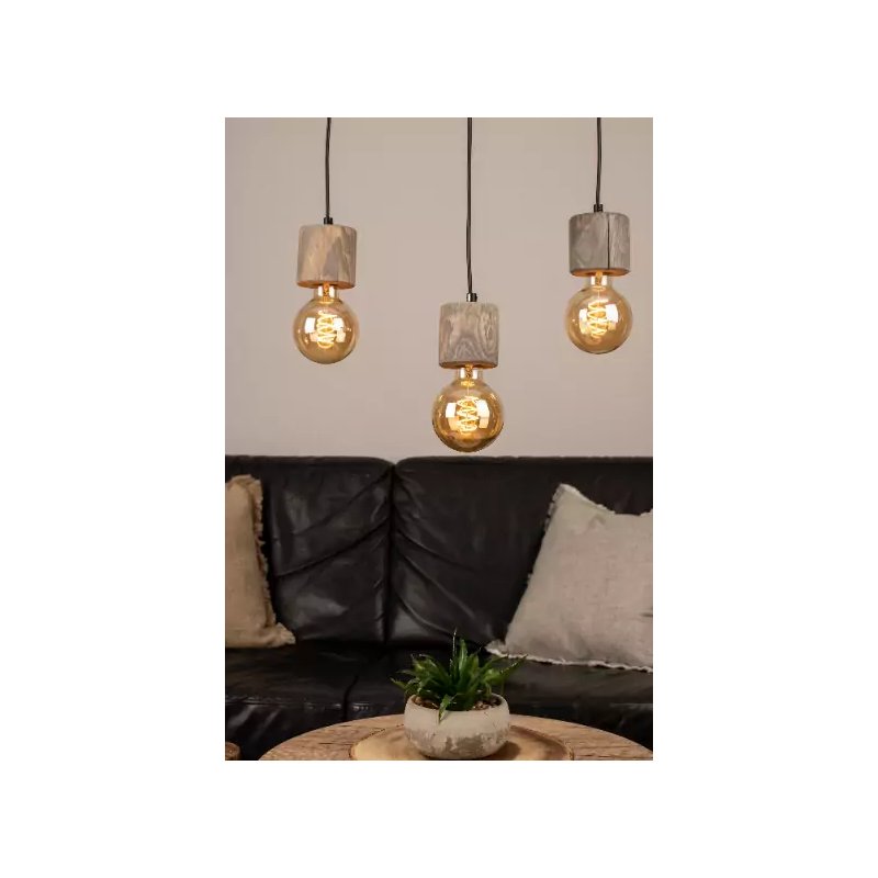 Lampa Wisząca 3x E27 Trabo Pino