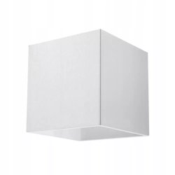 LAMPA KINKIET ŚCIENNY LED KWADRAT G9 LOFT BIAŁY