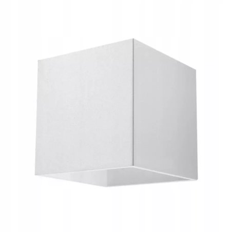 LAMPA KINKIET ŚCIENNY LED KWADRAT G9 LOFT BIAŁY