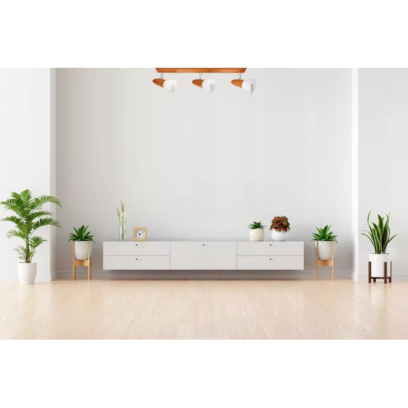 LAMPA SUFITOWA LED PLAFON NA DREWNO SPOT LISTWA 4x E14 REGULOWANA KWADRAT