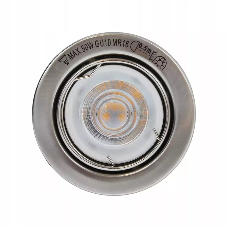 Zestaw Oczek Sufitowych 3xGU10 5W 345lm 2700K Satyna Metal Solidne Warianty