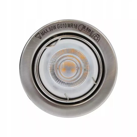 Zestaw Oczek Sufitowych 3xGU10 5W 345lm 2700K Satyna Metal Solidne Warianty