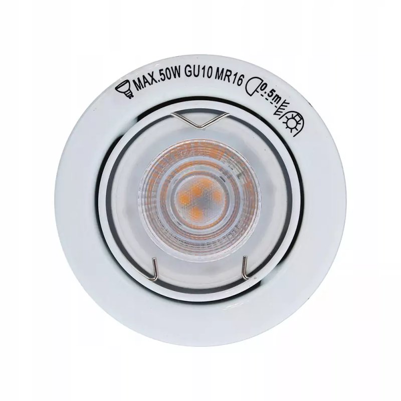 Zestaw Oczek Sufitowych 3xGU10 5W 345lm 2700K Satyna Metal Solidne Warianty