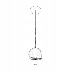 LAMPA WISZĄCA BALL KULA CZARNA GU10 SPOT LIGHT