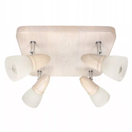 LAMPA SUFTIOWA SPOTLIGHT DREWNIANY PLAFON JULIETTA