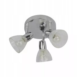 LAMPA SUFTIOWA SPOT LIGHT SZKLANA CHROM PLAFON