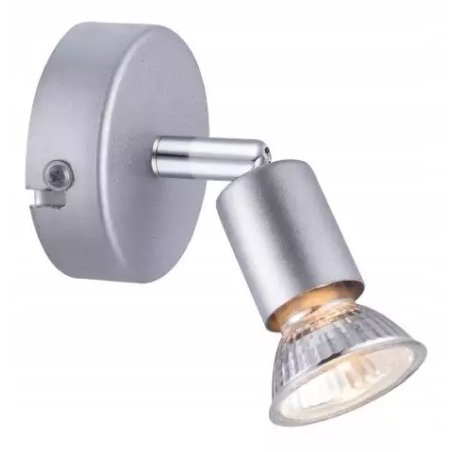 LAMPKA SPOT LIGHT KINKIET REFLEKTOR GU10 SREBRO