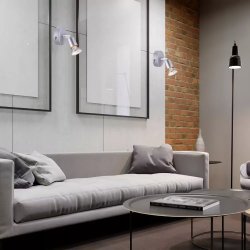 LAMPKA SPOT LIGHT KINKIET REFLEKTOR GU10 SREBRO