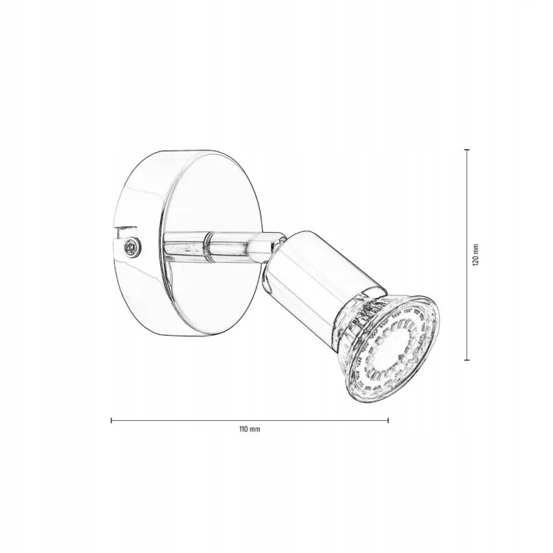 LAMPKA SPOT LIGHT KINKIET REFLEKTOR GU10 BIAŁY