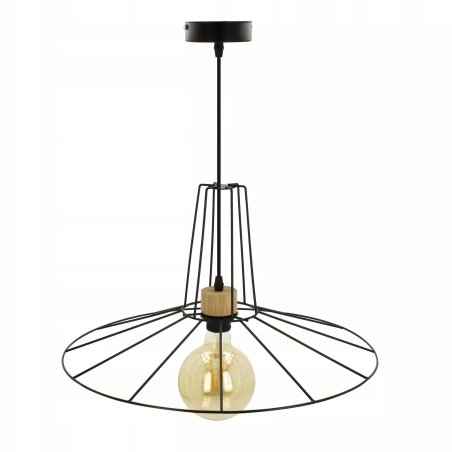 STYLOWA LAMPA WISZĄCA SUFITOWA DO SALONU JADALNI KLOSZ DRUT LOFT E27 35 CM 50 CM 55 CM