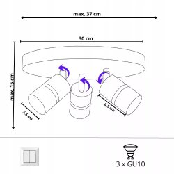 LAMPA ŚCIENNA ŻYRANDOL PLAFON PIŁKA NOŻNA LED BOY CHŁOPAK SPOT LED KOLORY