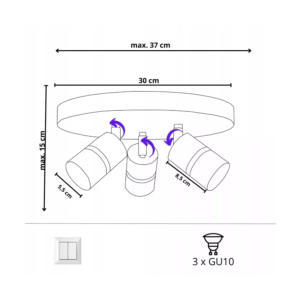 LAMPA ŚCIENNA ŻYRANDOL PLAFON PIŁKA NOŻNA LED BOY CHŁOPAK SPOT LED KOLORY