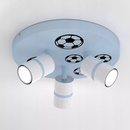 LAMPA ŚCIENNA ŻYRANDOL PLAFON PIŁKA NOŻNA LED BOY CHŁOPAK SPOT LED KOLORY