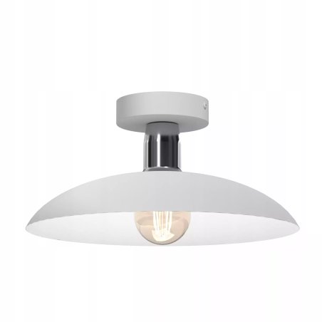 PLAFON LAMPA SUFITOWA ŻYRANDOL LOFT LED BEŻ GOLD E27 DUŻY KLOSZ KOLORY