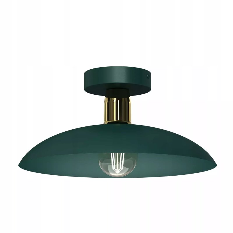 PLAFON LAMPA SUFITOWA ŻYRANDOL LOFT LED BEŻ GOLD E27 DUŻY KLOSZ KOLORY