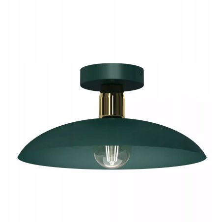 PLAFON LAMPA SUFITOWA ŻYRANDOL LOFT LED BEŻ GOLD E27 DUŻY KLOSZ KOLORY