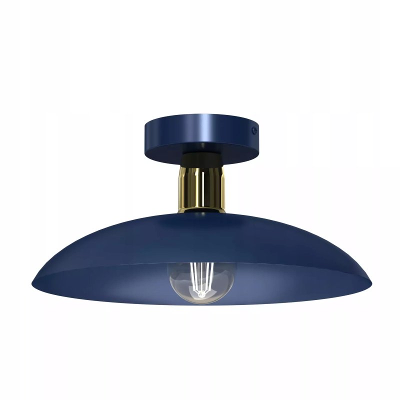 PLAFON LAMPA SUFITOWA ŻYRANDOL LOFT LED BEŻ GOLD E27 DUŻY KLOSZ KOLORY