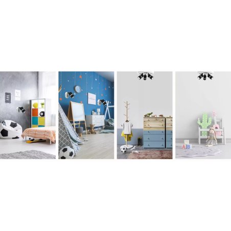 DZIECIĘCY REGULOWANY KINKIET LAMPA PIŁKA SPOT