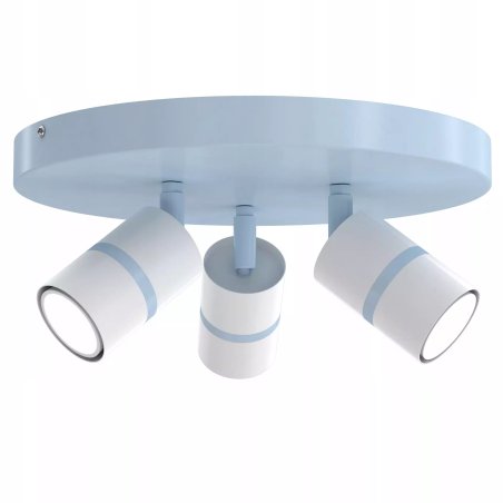 DZIECIĘCA LAMPA PLAFON SUFITOWA ŻYRANDOL LED GU10 1-PKT 3-PKT NIEBIESKA / RÓŻOWA / ZIELONA