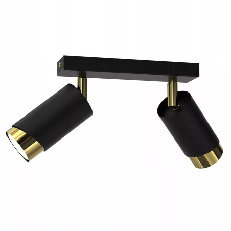 LAMPA SUFITOWA PLAFON TUBY METAL GU10 LOFT SPOT CZARNY 2-PKT 3-PKT 4-PKT 5-PKT