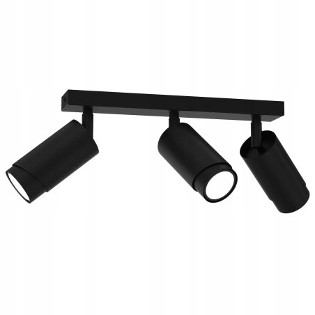 LAMPA SUFITOWA PLAFON TUBY METAL GU10 LOFT SPOT CZARNY 2-PKT 3-PKT 4-PKT 5-PKT