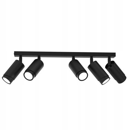 LAMPA SUFITOWA PLAFON TUBY METAL GU10 LOFT SPOT CZARNY 2-PKT 3-PKT 4-PKT 5-PKT