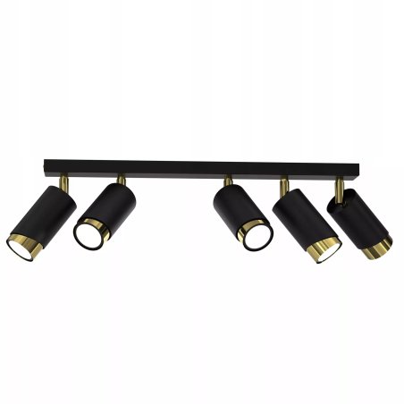 LAMPA SUFITOWA PLAFON TUBY METAL GU10 LOFT SPOT CZARNY 2-PKT 3-PKT 4-PKT 5-PKT