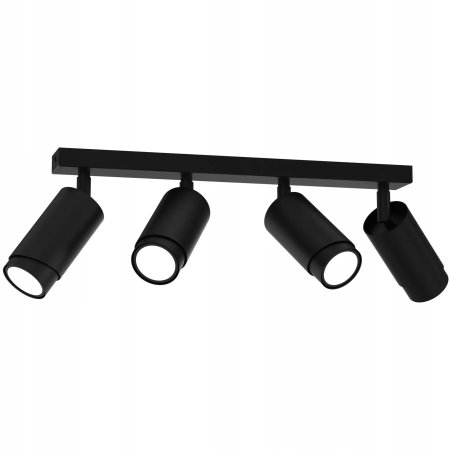 LAMPA SUFITOWA PLAFON TUBY METAL GU10 LOFT SPOT CZARNY 2-PKT 3-PKT 4-PKT 5-PKT