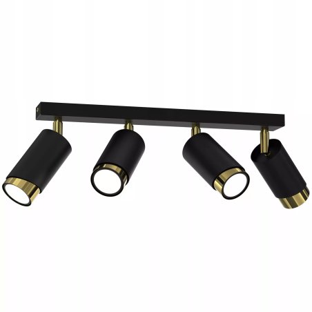 LAMPA SUFITOWA PLAFON TUBY METAL GU10 LOFT SPOT CZARNY 2-PKT 3-PKT 4-PKT 5-PKT