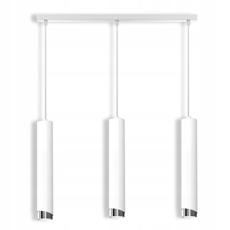 LAMPA SUFITOWA WISZĄCA TUBY METAL GU10 LOFT SPOT BIAŁY  BEŻOWY SOPEL WARIANTY 3-PKT i 4-PKT