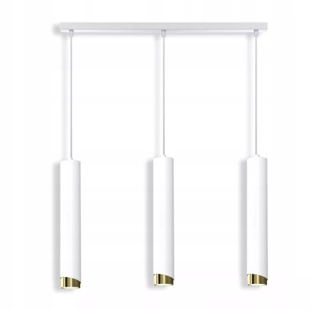 LAMPA SUFITOWA WISZĄCA TUBY METAL GU10 LOFT SPOT BIAŁY  BEŻOWY SOPEL WARIANTY 3-PKT i 4-PKT