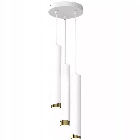 LAMPA SUFITOWA WISZĄCA TUBY METAL GU10 LOFT SPOT BIAŁY SOPEL 1-PKT 2-PKT 3-PKT