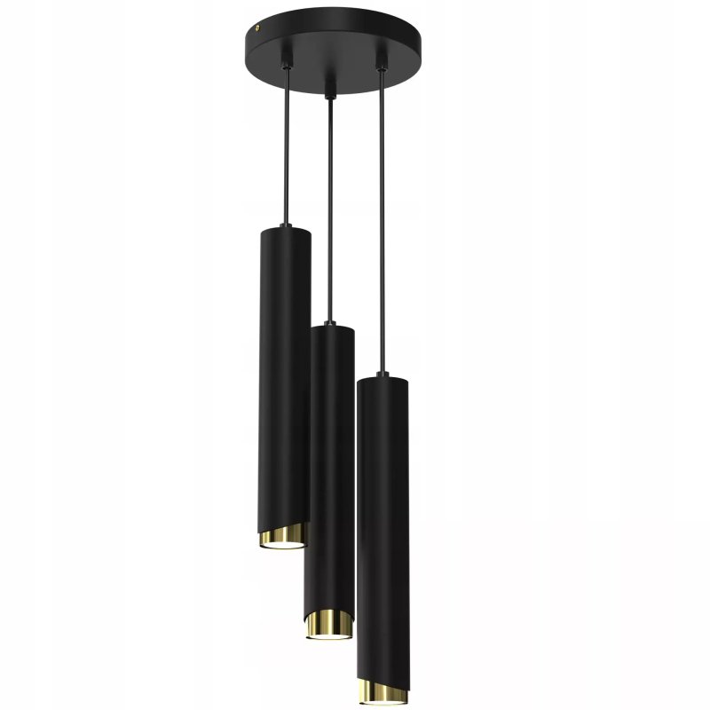 LAMPA SUFITOWA WISZĄCA TUBY METAL GU10 LOFT SPOT CZARNY SOPEL WARIANTY 1-PKT 2-PKT 3-PKT